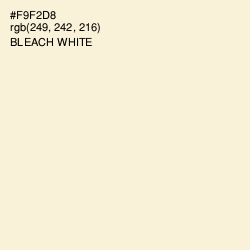 #F9F2D8 - Bleach White Color Image